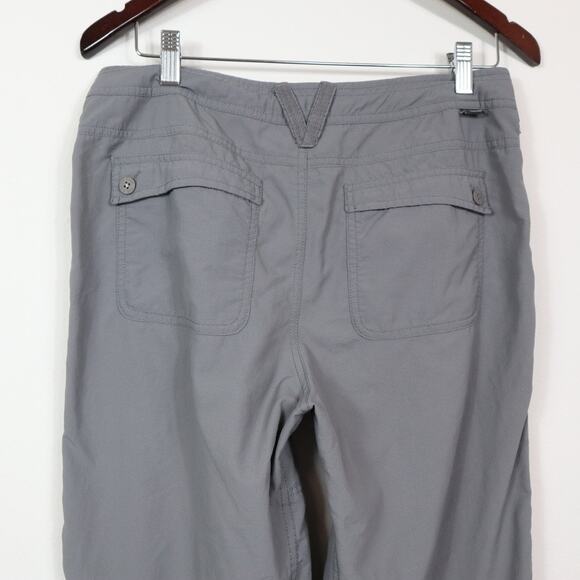 The North Face Size 8 Horizon Tempest Pants Nylon Ripstop Roll Up Gray - Picture 6 of 12